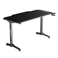ULTRADESK Spieltisch FRAG - BLACK, 140x66 cm, 76 cm, mit XXL-Mauspad, mit Ultradesk BEAM