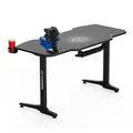 ULTRADESK Spieltisch FRAG - GRAPHITE, 140x66 cm, 76 cm, mit XXL-Mauspad, mit Ultradesk BEAM