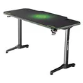 ULTRADESK Spieltisch FRAG - GREEN, 140x66 cm, 76 cm, mit XXL-Mauspad, mit Ultradesk BEAM