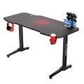 ULTRADESK Spieltisch FRAG - RED, 140x66 cm, 76 cm, mit XXL-Mauspad, mit Ultradesk BEAM