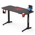 ULTRADESK Spieltisch FRAG - RED, 140x66 cm, 76 cm, mit XXL-Mauspad, mit Ultradesk BEAM