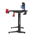 ULTRADESK Spieltisch FRAG - RED, 140x66 cm, 76 cm, mit XXL-Mauspad, mit Ultradesk BEAM