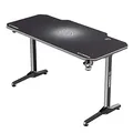 ULTRADESK Spieltisch FRAG - WHITE, 140x66 cm, 76 cm, mit XXL-Mauspad, mit Ultradesk BEAM