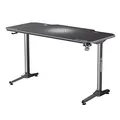 ULTRADESK Spieltisch FRAG - WHITE, 140x66 cm, 76 cm, mit XXL-Mauspad, mit Ultradesk BEAM