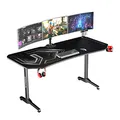 ULTRADESK Spieltisch FRAG XXL BLACK, 160 x 75 cm, 75 cm