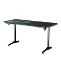 ULTRADESK Spieltisch FRAG XXL BLUE, 160 x 75 cm, 75 cm