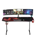 ULTRADESK Spieltisch FRAG XXL RED, 160 x 75 cm, 75 cm