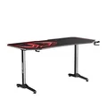 ULTRADESK Spieltisch FRAG XXL RED, 160 x 75 cm, 75 cm