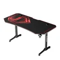 ULTRADESK Spieltisch FRAG XXL RED, 160 x 75 cm, 75 cm