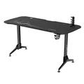 ULTRADESK Spieltisch GRAND BLACK, 160x75 cm, 70-80 cm