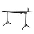 ULTRADESK Spieltisch GRAND BLACK, 160x75 cm, 70-80 cm
