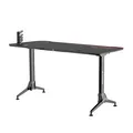 ULTRADESK Spieltisch GRAND RED, 160x75 cm, 70-80 cm
