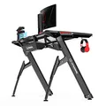 ULTRADESK Spieltisch INVADER - BLACK, 120x64 cm, 75 cm