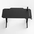 ULTRADESK Spieltisch LEVEL BLACK, 140x66cm, 72-124cm, mit XXL-Mauspad