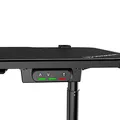 ULTRADESK Spieltisch LEVEL BLACK, 140x66cm, 72-124cm, mit XXL-Mauspad