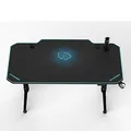 ULTRADESK Spieltisch LEVEL BLUE, 140x66cm, 72-124cm, mit XXL-Mauspad