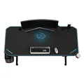 ULTRADESK Spieltisch LEVEL BLUE, 140x66cm, 72-124cm, mit XXL-Mauspad