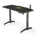 ULTRADESK Spieltisch LEVEL GREEN, 140x66cm, 72-124cm, mit XXL-Mauspad