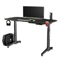 ULTRADESK Spieltisch LEVEL GREEN, 140x66cm, 72-124cm, mit XXL-Mauspad