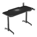 ULTRADESK Spieltisch LEVEL WHITE, 140x66cm, 72-124cm, mit XXL-Mauspad