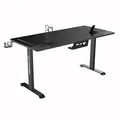 ULTRADESK Spieltisch MOMENTUM - Black, 152,5x70 cm, 75,5 cm, mit XXL-Mauspad