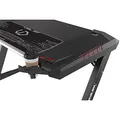 ULTRADESK Spieltisch ROCKET BLACK, 128x68 cm, 78 cm, mit XL-Mauspad