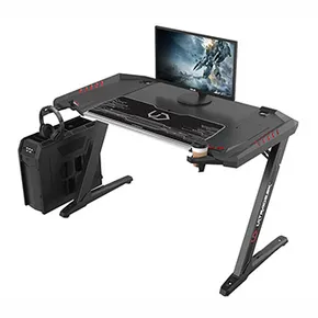 ULTRADESK Spieltisch ROCKET BLACK, 128x68 cm, 78 cm, mit XL-Mauspad