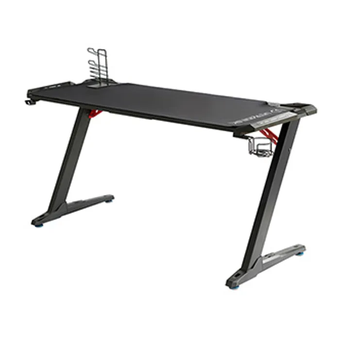 Hauptproduktbild ULTRADESK Herní stůl SPACE XXL BLACK, 154x61 cm, 78 cm, RGB podsvícení s dotykovým panele