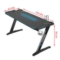 ULTRADESK Spieltisch SPACE XXL BLUE, 154x61 cm, 78 cm