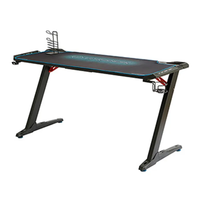 Hauptproduktbild ULTRADESK Herní stůl SPACE XXL BLUE, 154x61 cm, 78 cm, RGB podsvícení s dotykovým panelem