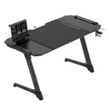 ULTRADESK SPACE XXL V2 BLACK Gaming Table, 144x70 cm, 75 cm, LED RGB Touch Lighting