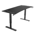 ULTRADESK Spieltisch Ultradesk CRUISER BLACK, 160x70 cm, 66-82 cm