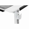 ULTRADESK Herní stůl WINGER - bílý, 111x155x60 cm, 75-122 cm, elektricky nastavitelná výš