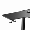 Weiteres Produktbild ULTRADESK Gaming Tisch WINGER - schwarz, 111x155x60 cm, 75-122 cm, elektrisch verstellbare Höhe