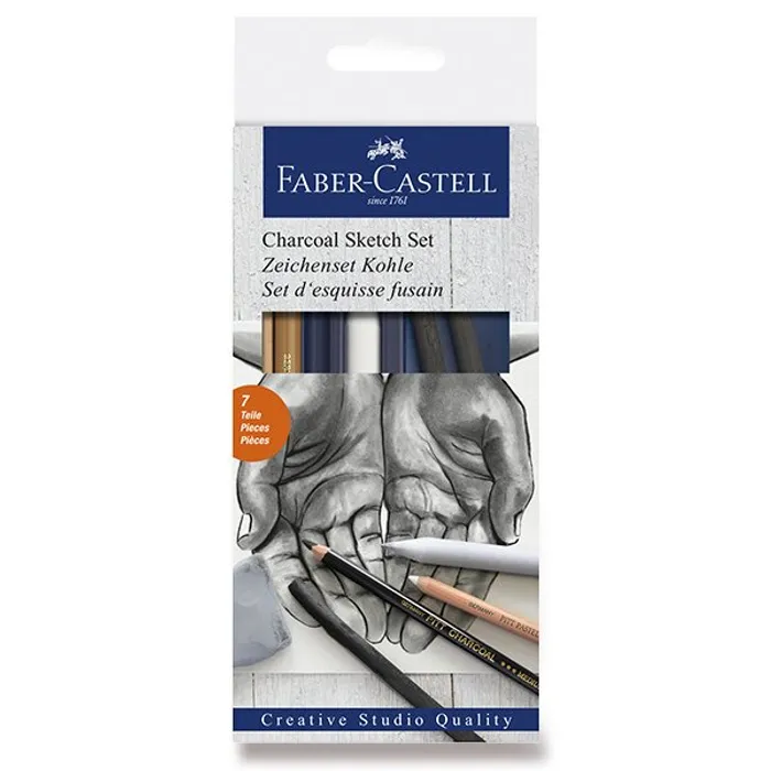 Hauptproduktbild Umělecká sada Faber-Castell Goldfaber Charcoal Sketch sada 7 kusů