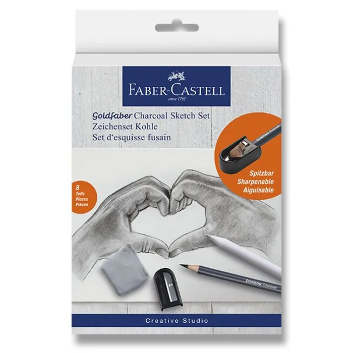 Hauptproduktbild Umělecká sada Faber-Castell Goldfaber Charcoal Sketch set sada 8 kusů