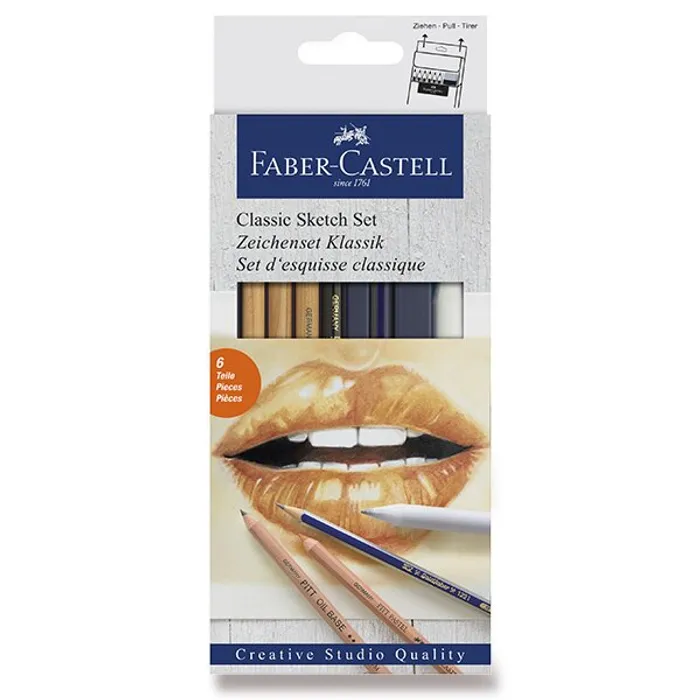 Hauptproduktbild Pitt pastel Classic Sketch, sada 6ks  Faber Castell (114004)