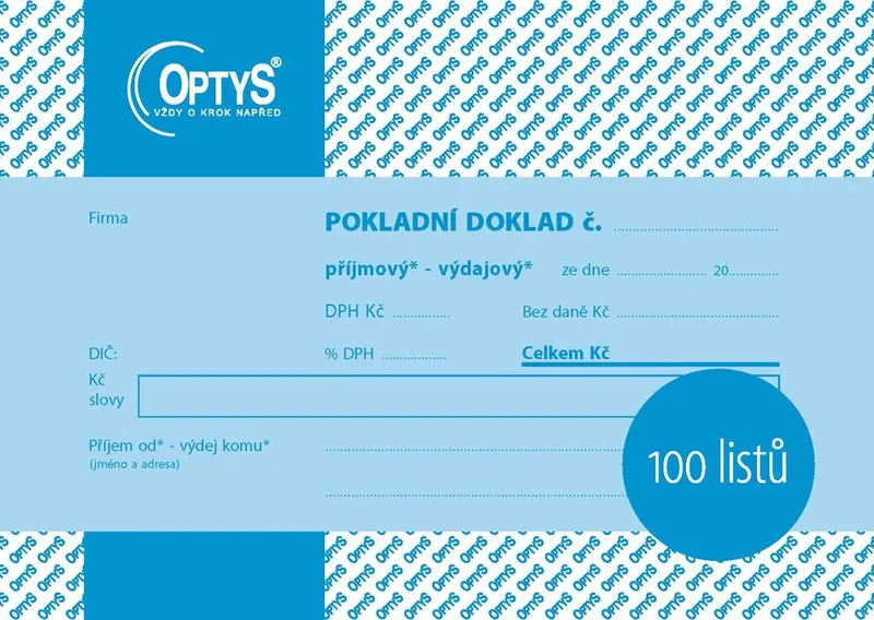Hauptproduktbild Univerzální pokladní doklad A6, 100 listů 1094