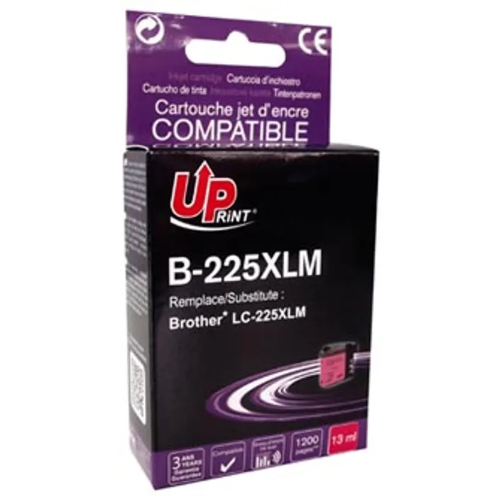 Hauptproduktbild UPrint kompatibilní ink LC-225XLM, s LC-225XLM, magenta, 1200str., 13ml, B-225XLM, pro Br
