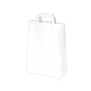 Papiertragetasche weiß 22+10 x 28 cm [250 St.]