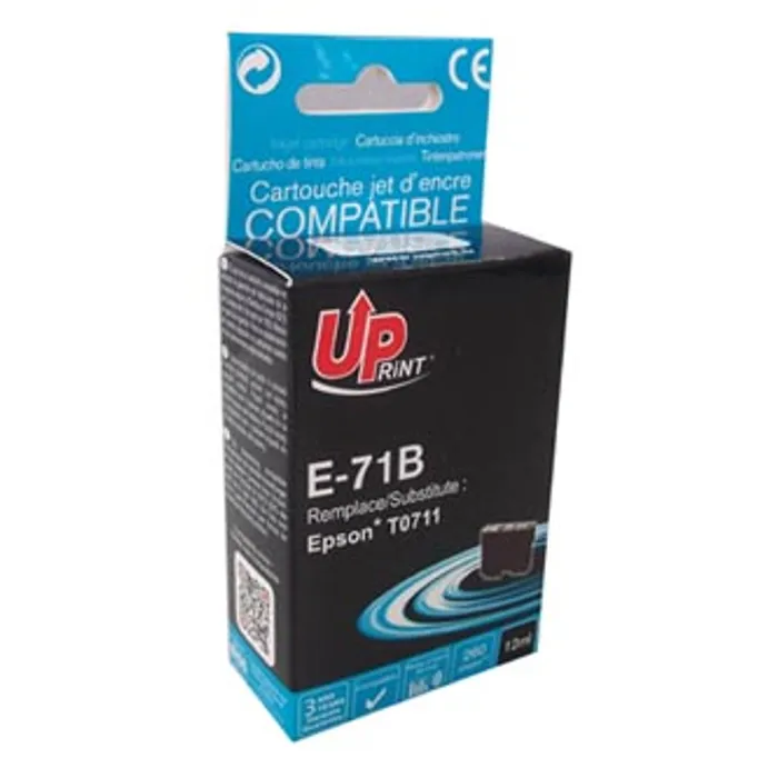 Hauptproduktbild UPrint kompatibilní ink s C13T07114011, black, 12ml, E-71B, pro Epson D78, DX4000, DX4050
