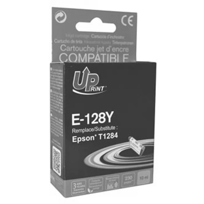 Hauptproduktbild UPrint kompatibilní ink s C13T12844011, yellow, 230str., 5ml, E-128YE, pro Epson Stylus S