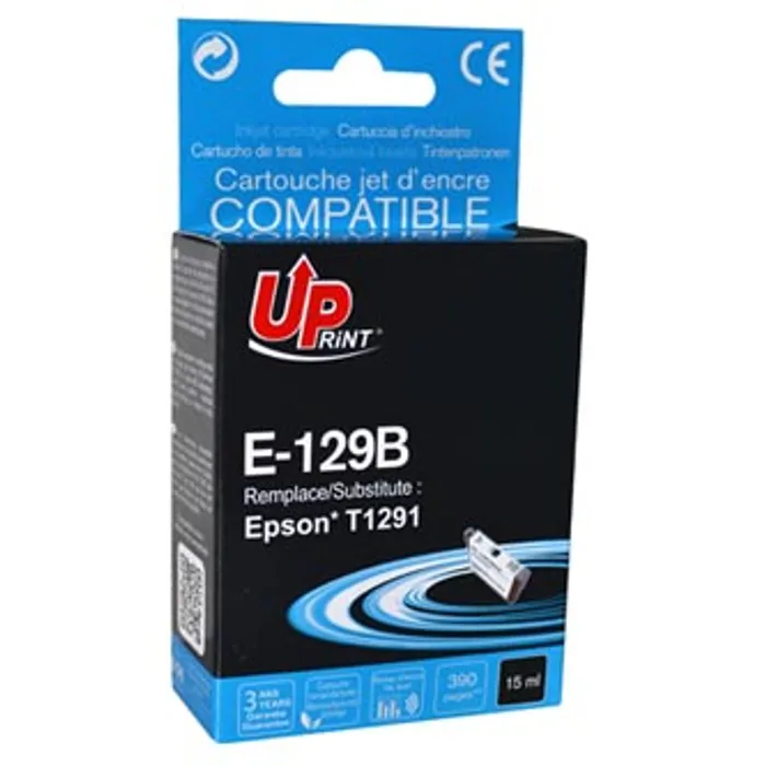 Hauptproduktbild UPrint kompatibilní ink s C13T12914010, T1291, black, 14ml, E-129B, pro Epson Stylus SX42