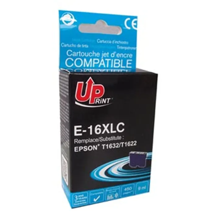 Hauptproduktbild UPrint kompatibilní ink s C13T16324010, T163240, 16XL, cyan, 450str., 9ml, E-16XLC, pro E