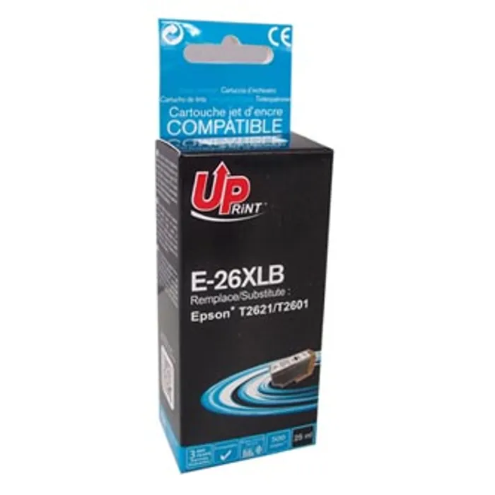 Hauptproduktbild UPrint kompatibilní ink s C13T26214010, T262140, 26XL, black, 500str., 25ml, E-26XLB, pro