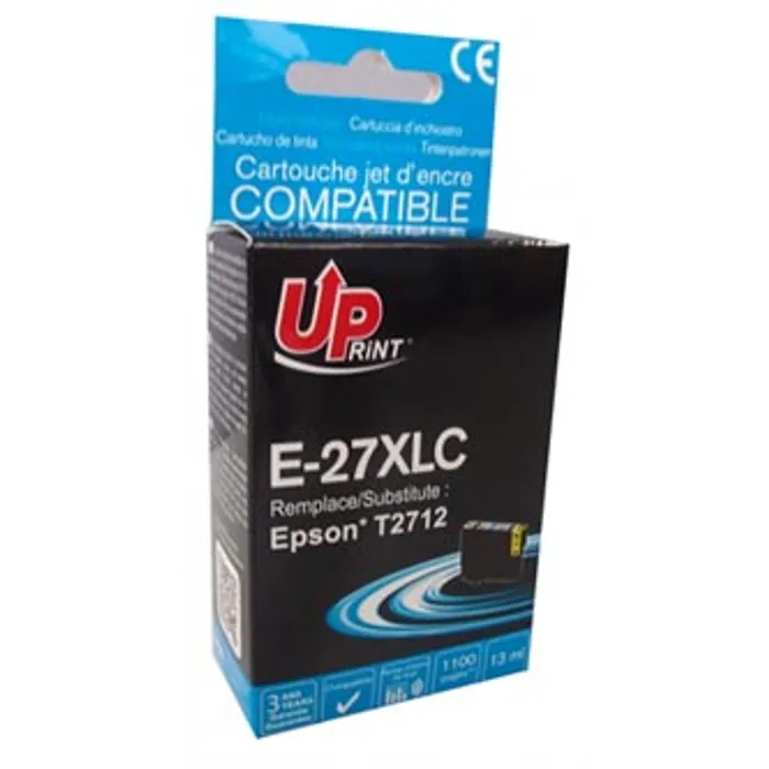 Hauptproduktbild UPrint kompatibilní ink s C13T27124010, 27XL, cyan, 1100str., 13ml, pro Epson WF-3620, 36