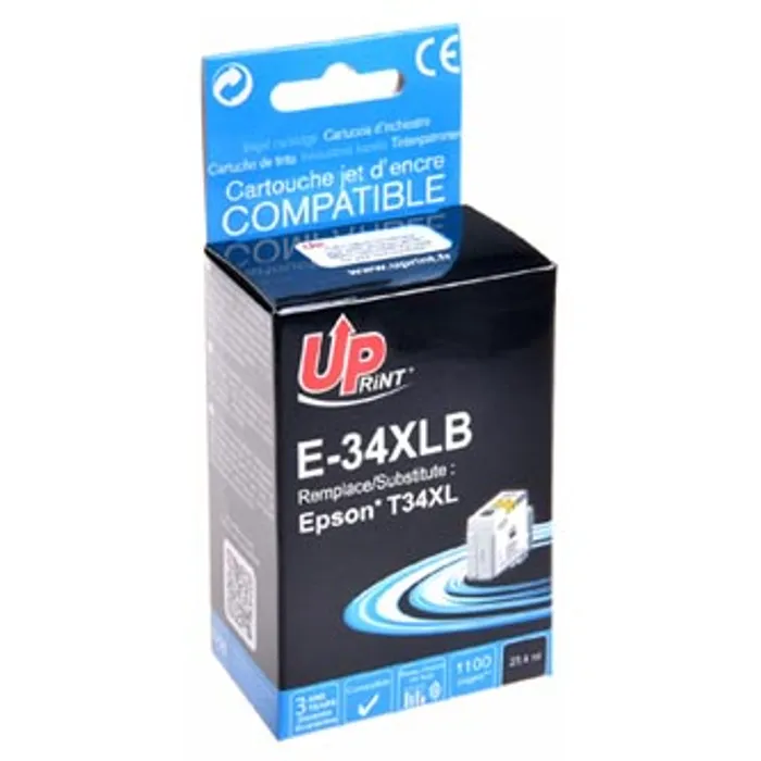 Hauptproduktbild UPrint kompatibilní ink s C13T34714010, T347140, black, 1100str., 23,4ml, E-34XLB, pro Ep