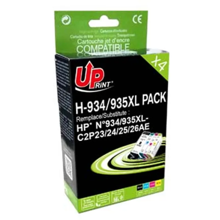 Hauptproduktbild UPrint kompatibilní ink s C2P23AE, CP24AE, CP25AE, CP26AE, HP 934XL, HP 935XL, black, cya