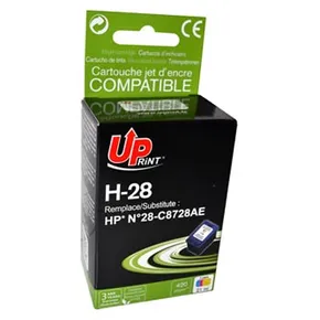 UPrint-kompatible Tinte mit C8728AE, Farbe, 21 ml, H-28CL, für HP DeskJet 3420, 3325, 3550,