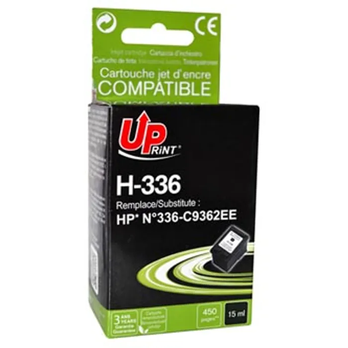 Hauptproduktbild UPrint kompatibilní ink s C9362EE, HP 336, black, 10ml, H-336B, pro HP Photosmart 325, 37